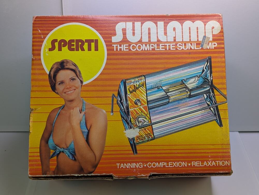 Vintage Sperti Sun Valley PT-9 Tanning Sunlamp 425W Original Box Cooper Hewitt